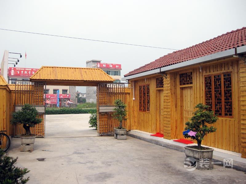 市民享受宾至如归新感觉 农家乐饭店装修就是够有味